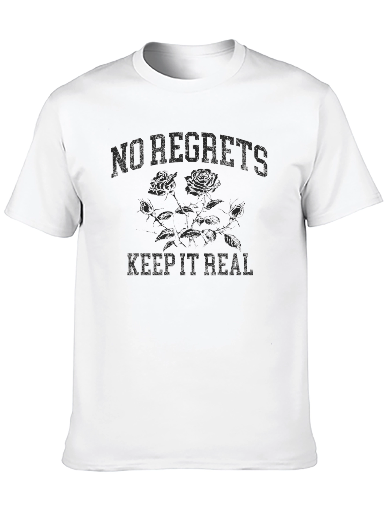 No Regrets Graphic Print Tee