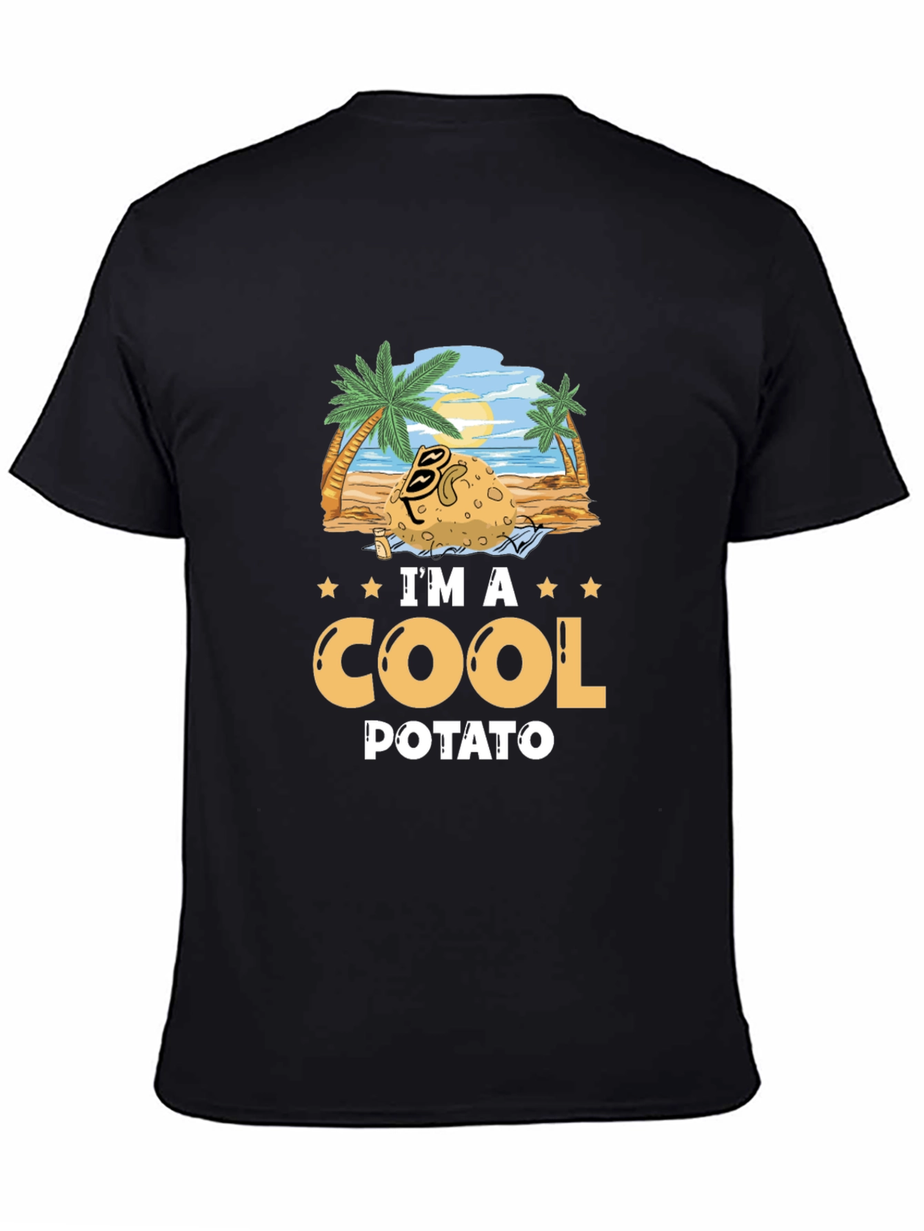 Cool Potato Graphic T-Shirt - Beach Vibes