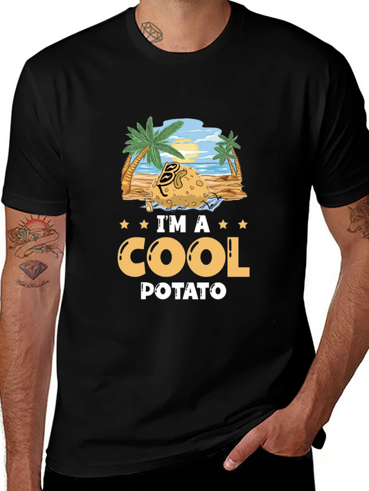 Cool Potato Graphic T-Shirt - Beach Vibes