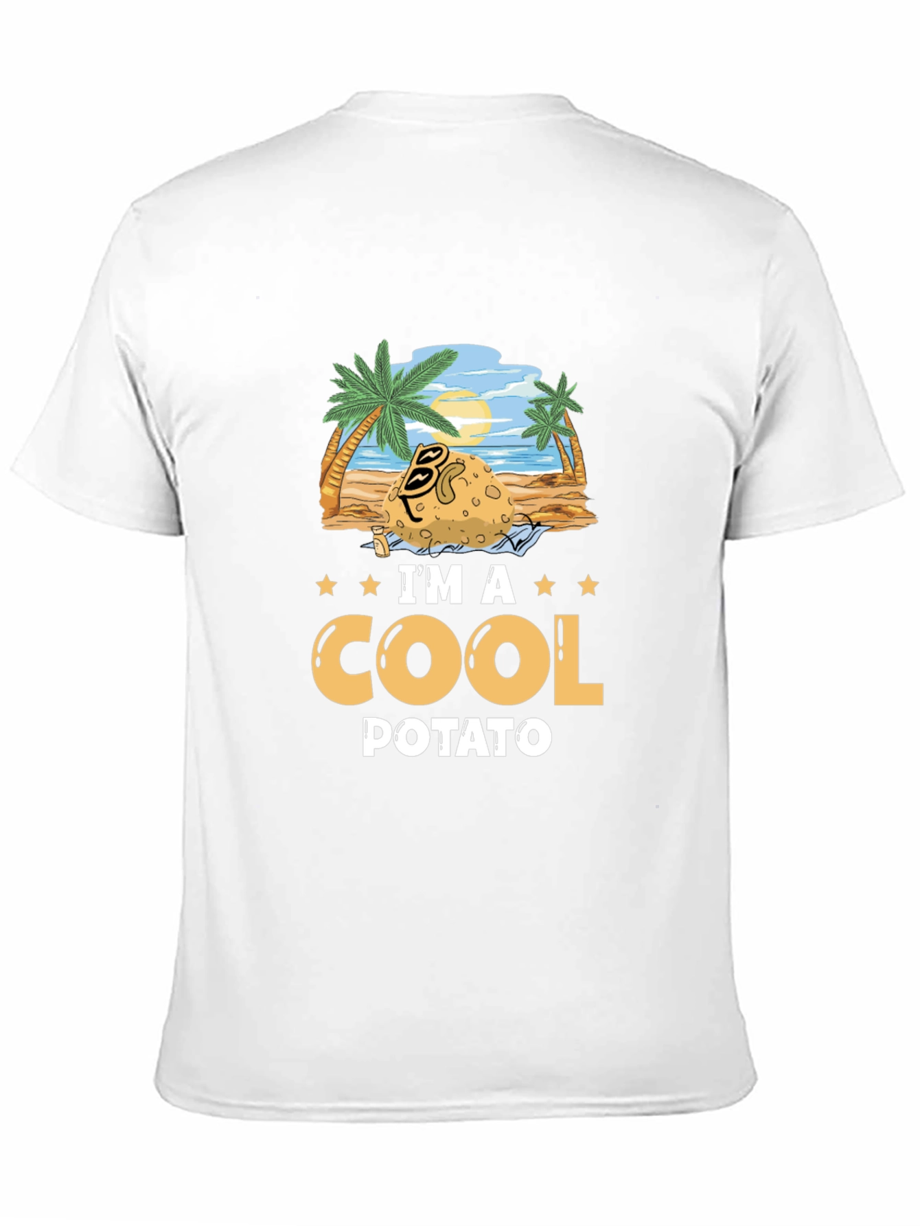 Cool Potato Graphic T-Shirt - Beach Vibes