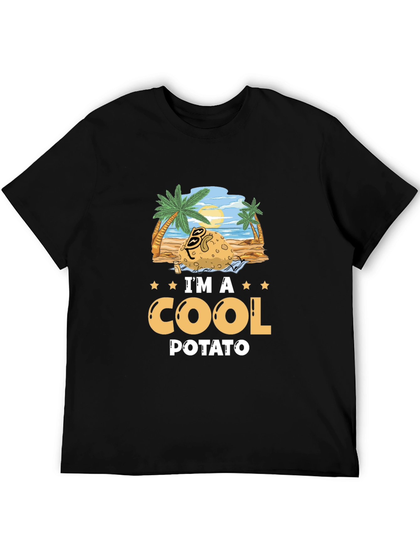 Cool Potato Graphic T-Shirt - Beach Vibes