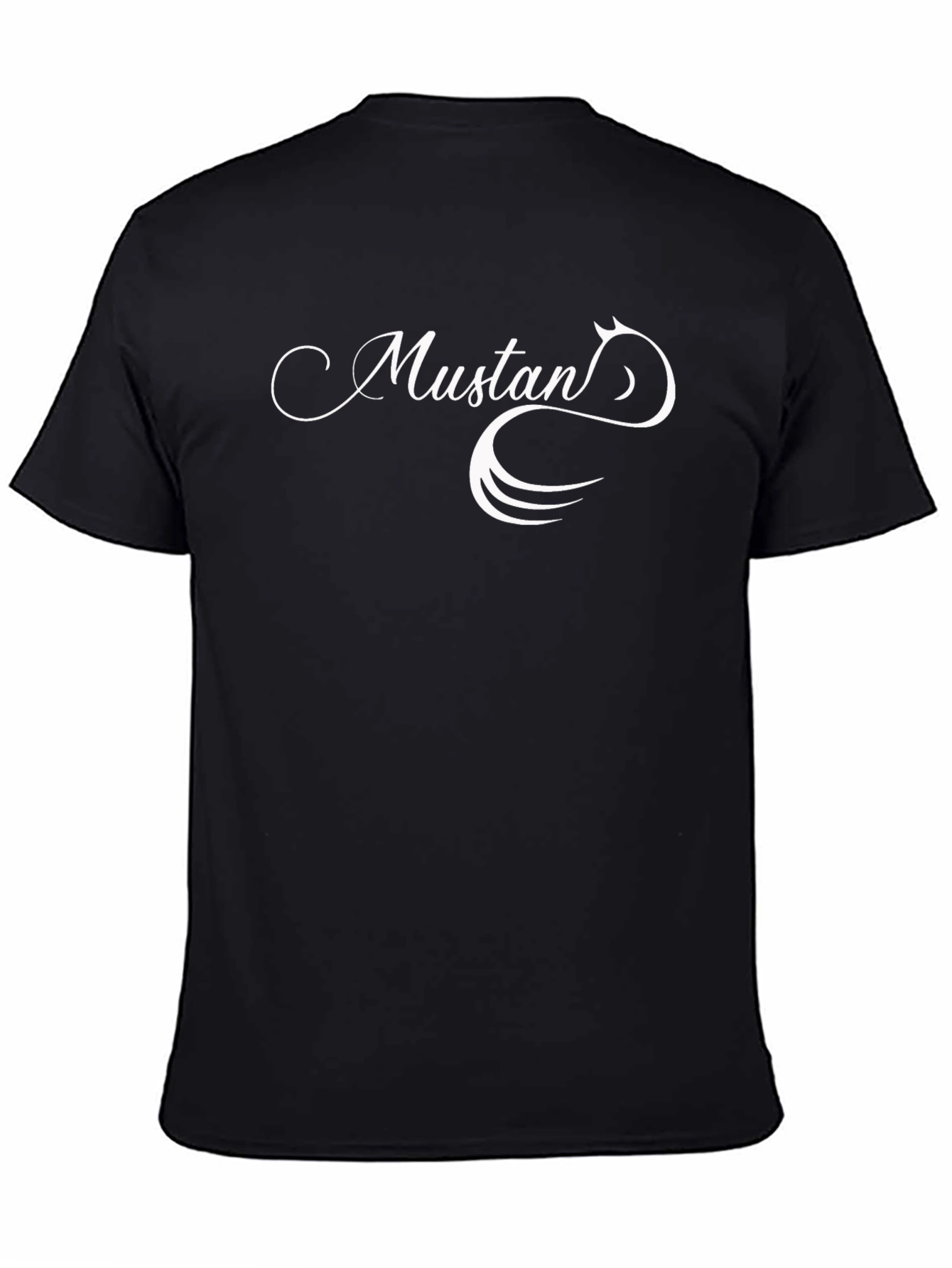 Mustang Graphic T-Shirt - Black Cotton Tee