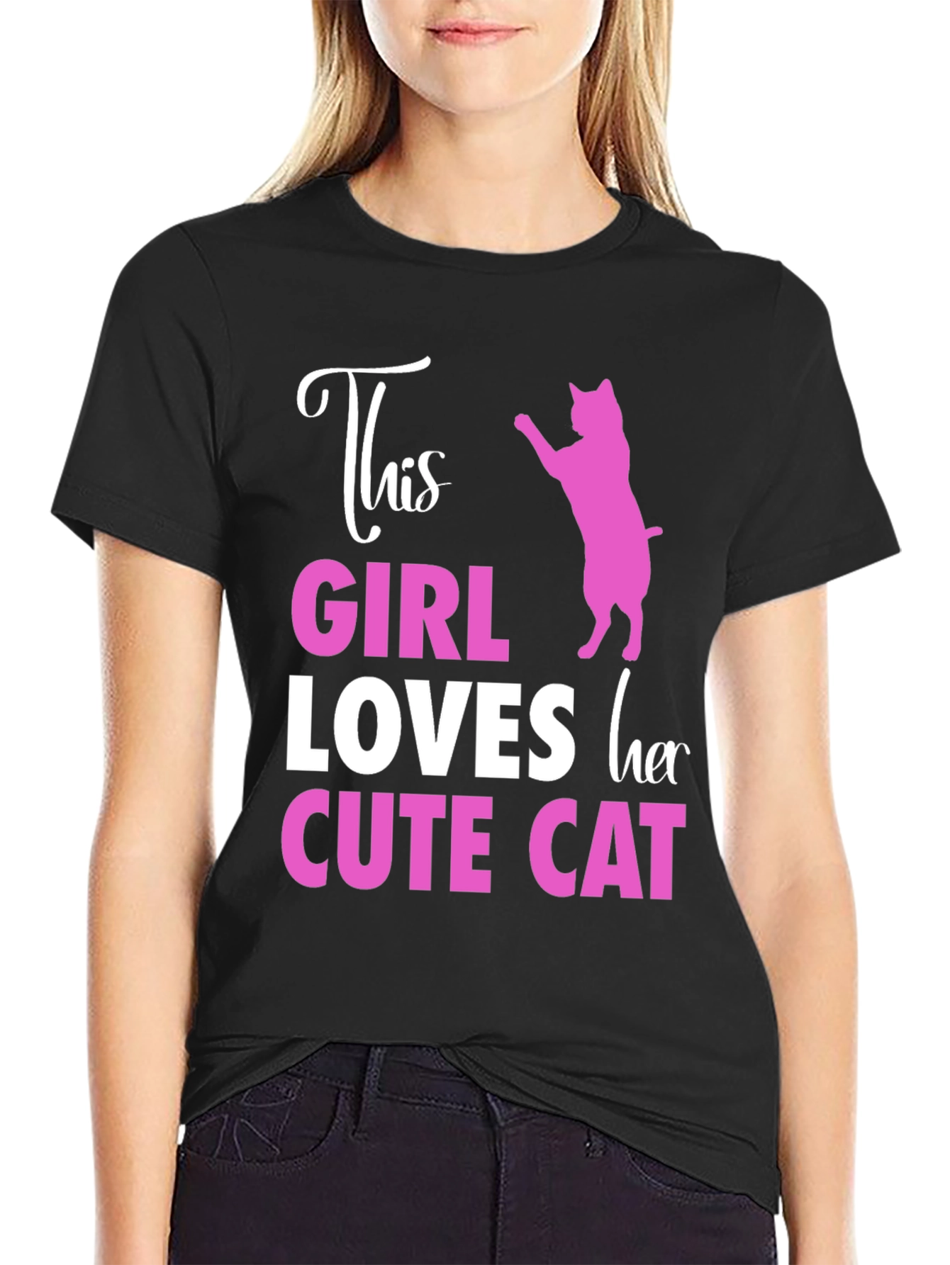 This Girl Loves Her Cute Cat T-Shirt