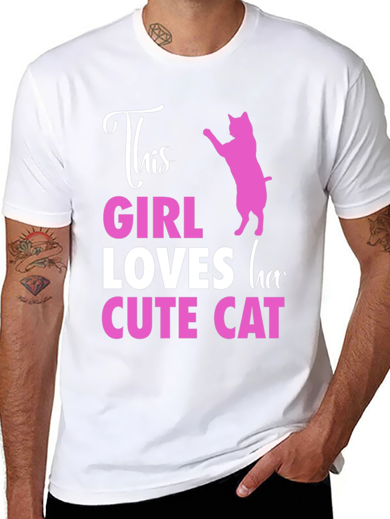 This Girl Loves Her Cute Cat T-Shirt