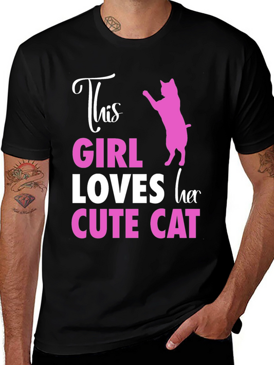 This Girl Loves Her Cute Cat T-Shirt