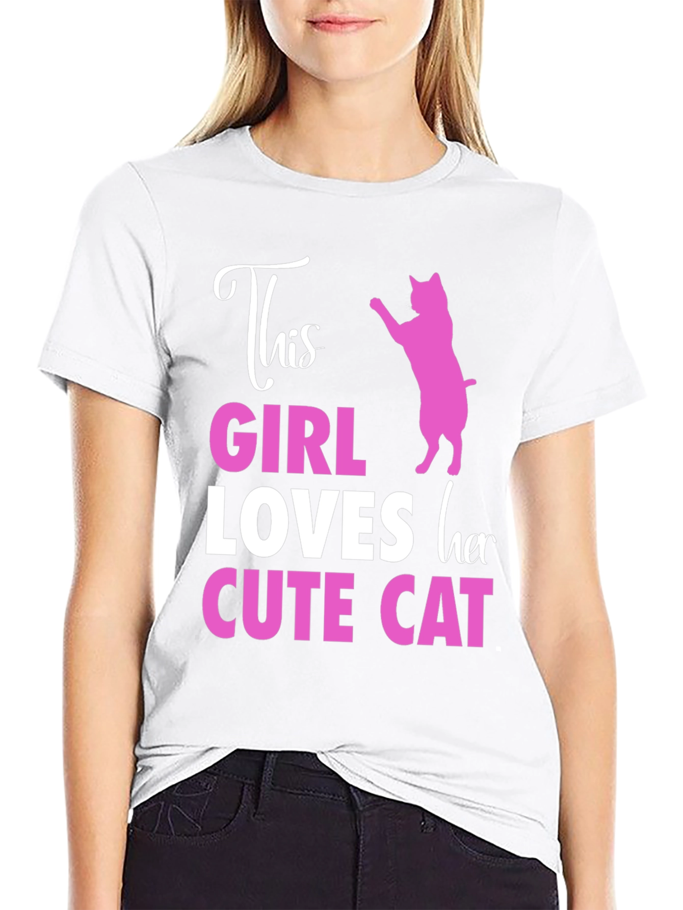 This Girl Loves Her Cute Cat T-Shirt