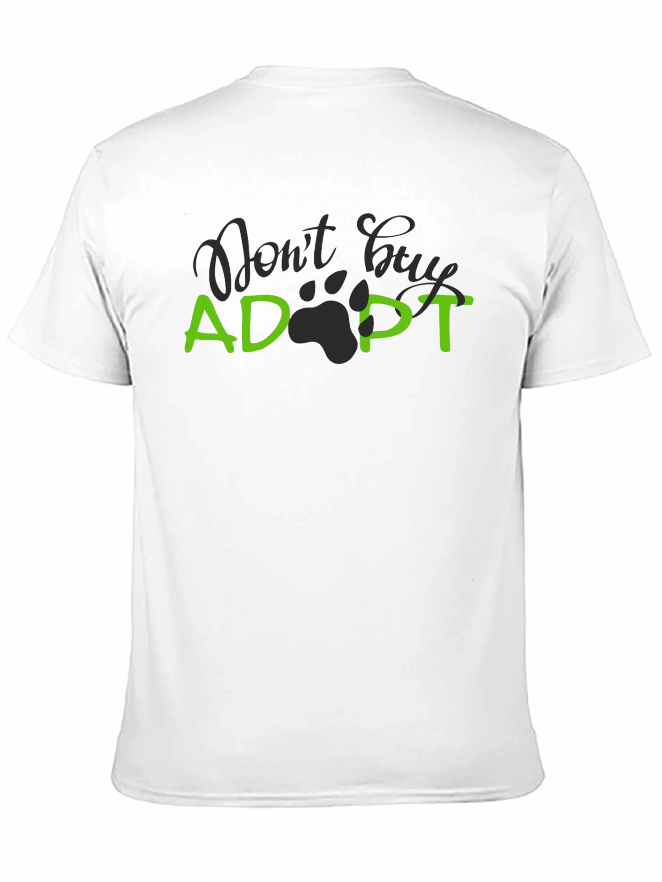 Adopt Dont Buy Black T-Shirt