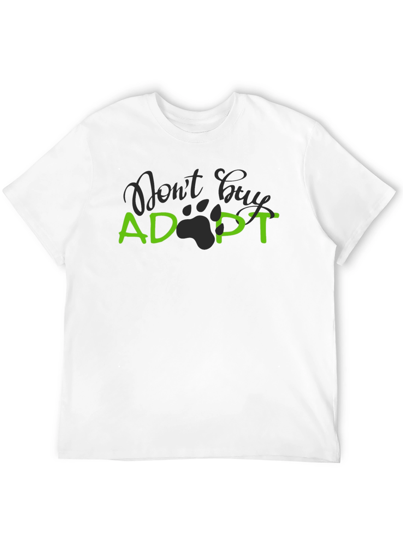 Adopt Dont Buy Black T-Shirt