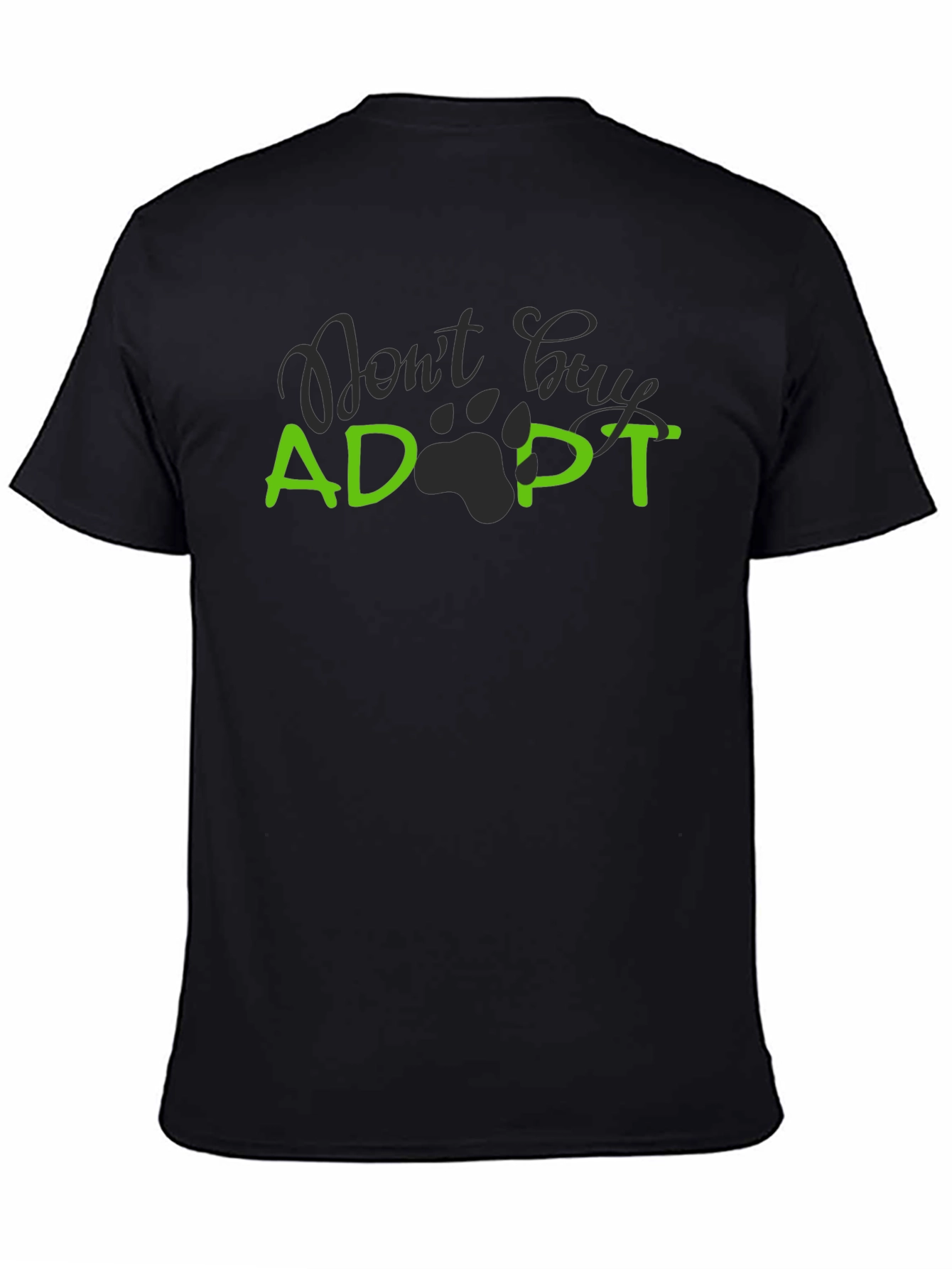 Adopt Dont Buy Black T-Shirt
