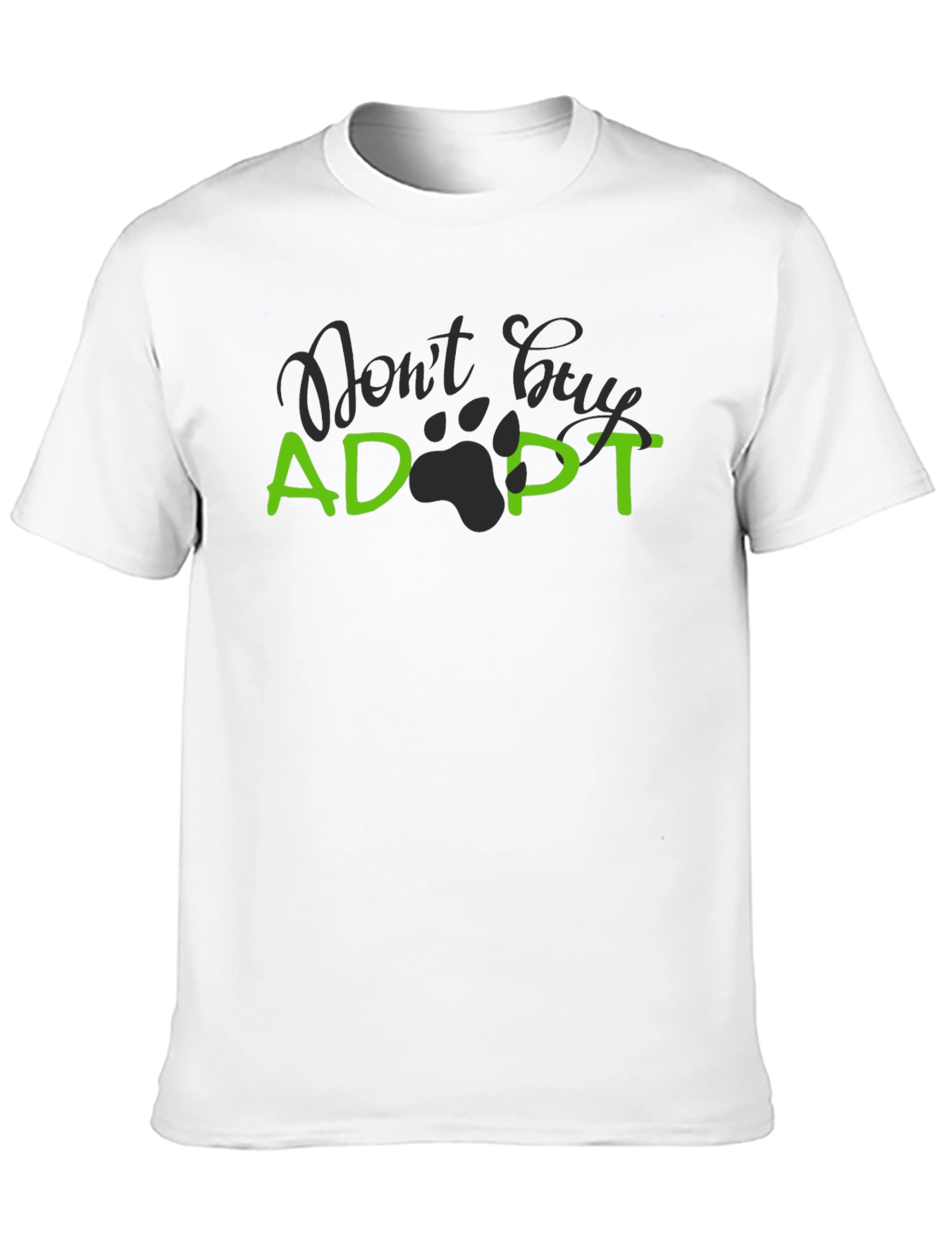 Adopt Dont Buy Black T-Shirt