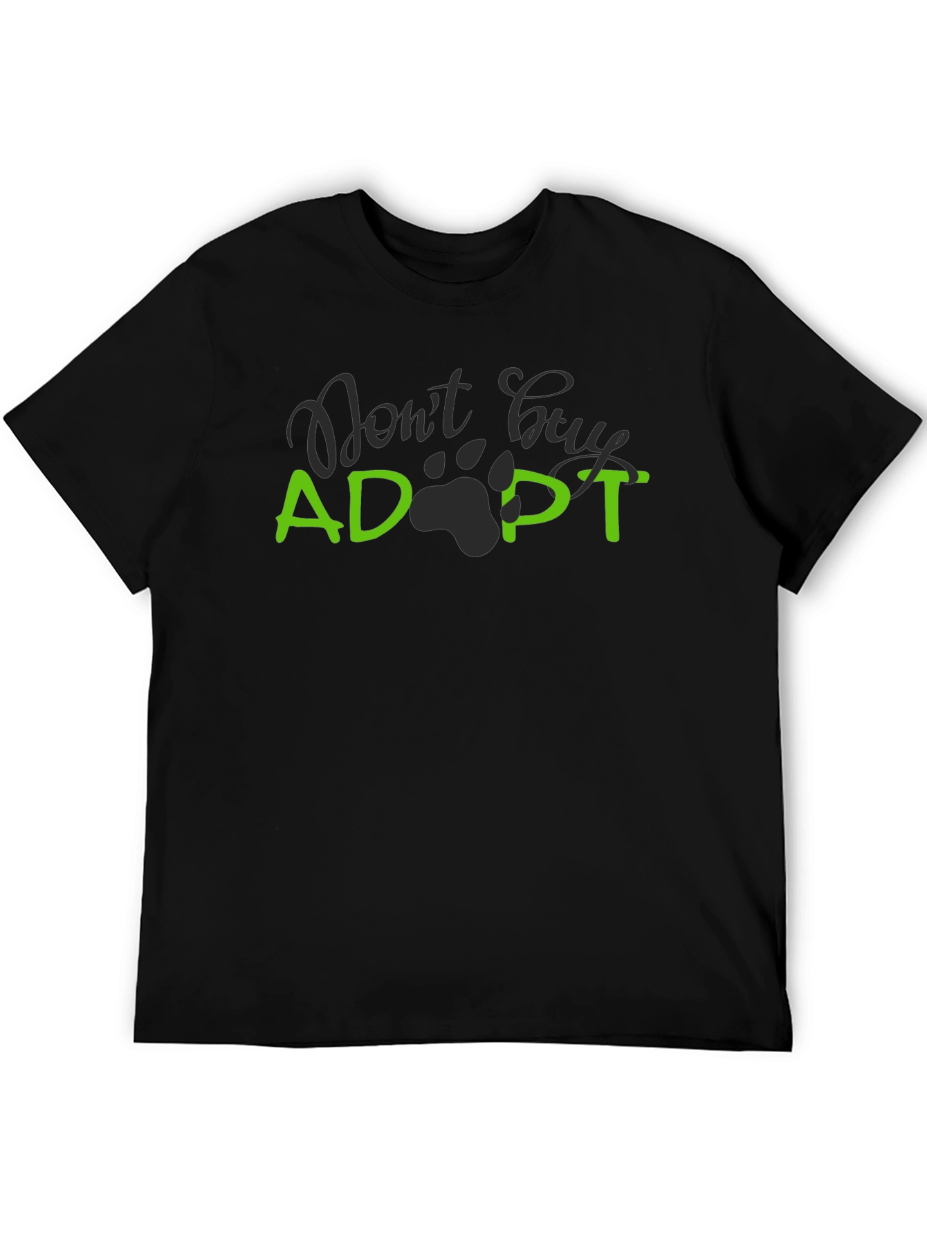 Adopt Dont Buy Black T-Shirt
