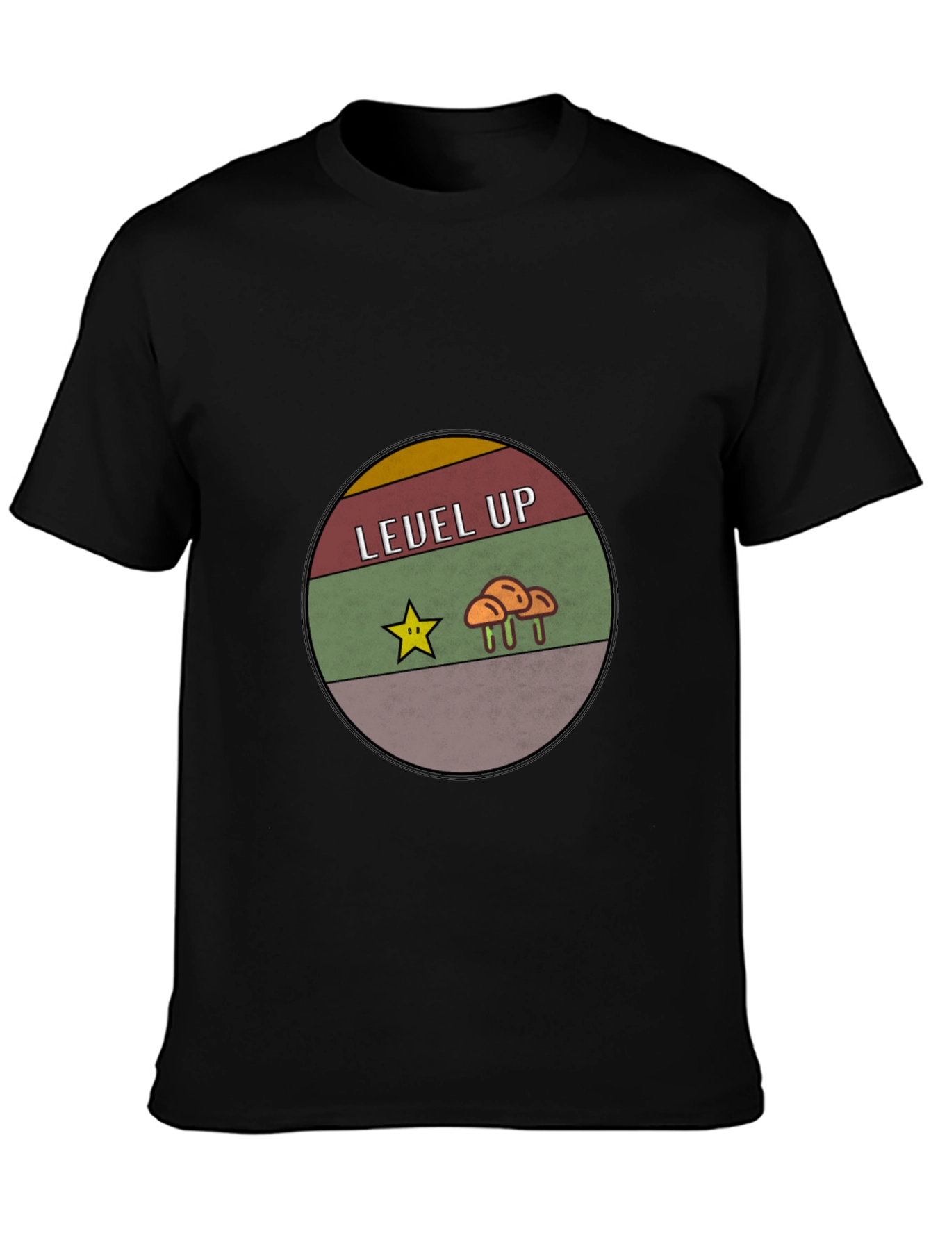 Level Up Black T-Shirt - Gamer Edition