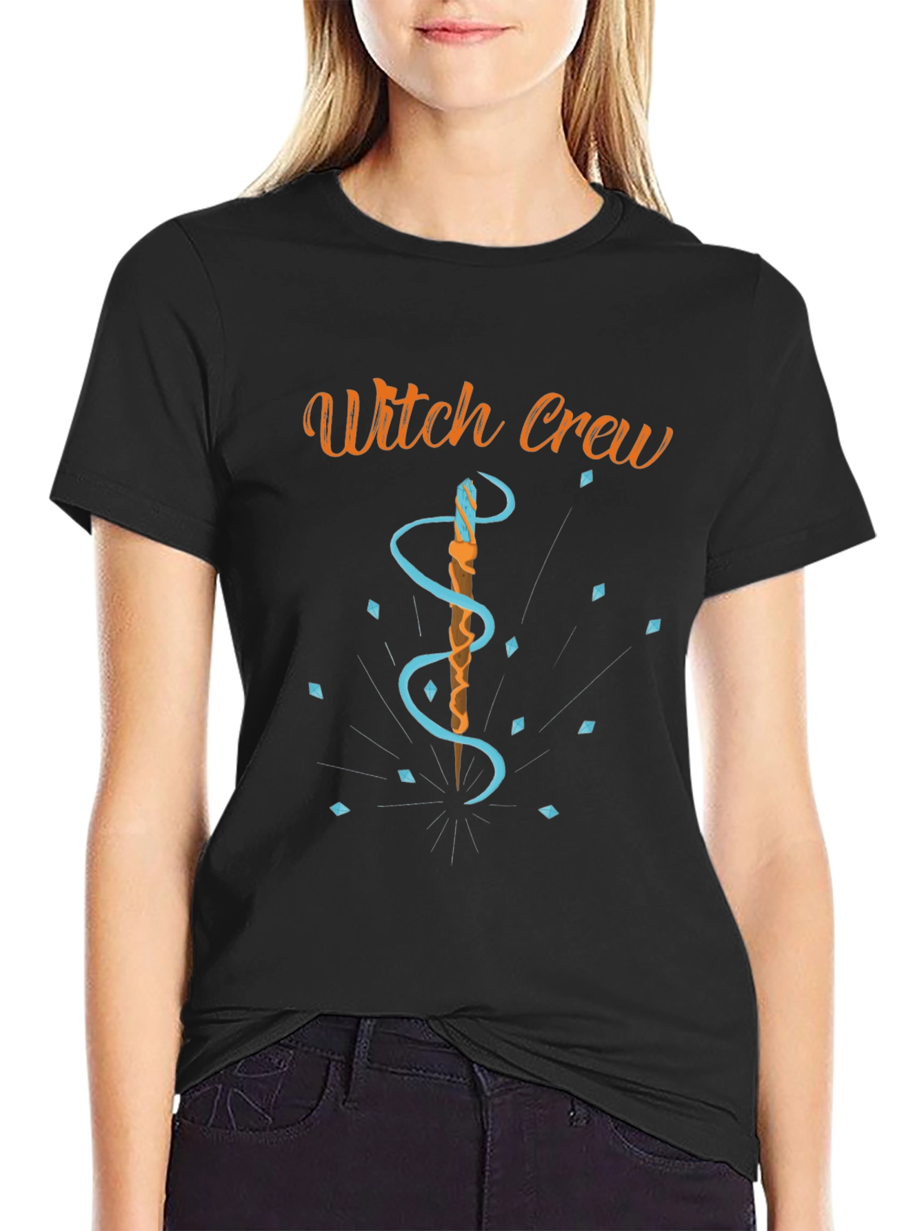 Witch Crew Graphic Tee - Halloween Apparel