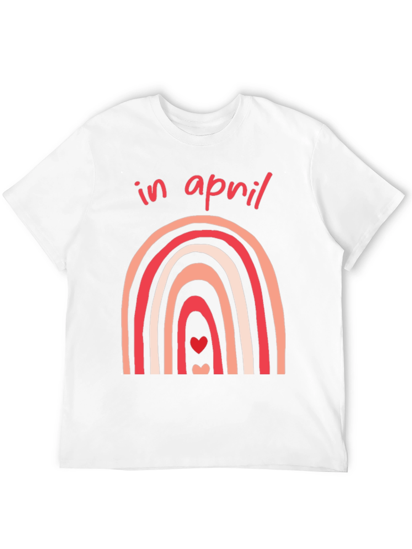 In April Rainbow Heart T-Shirt