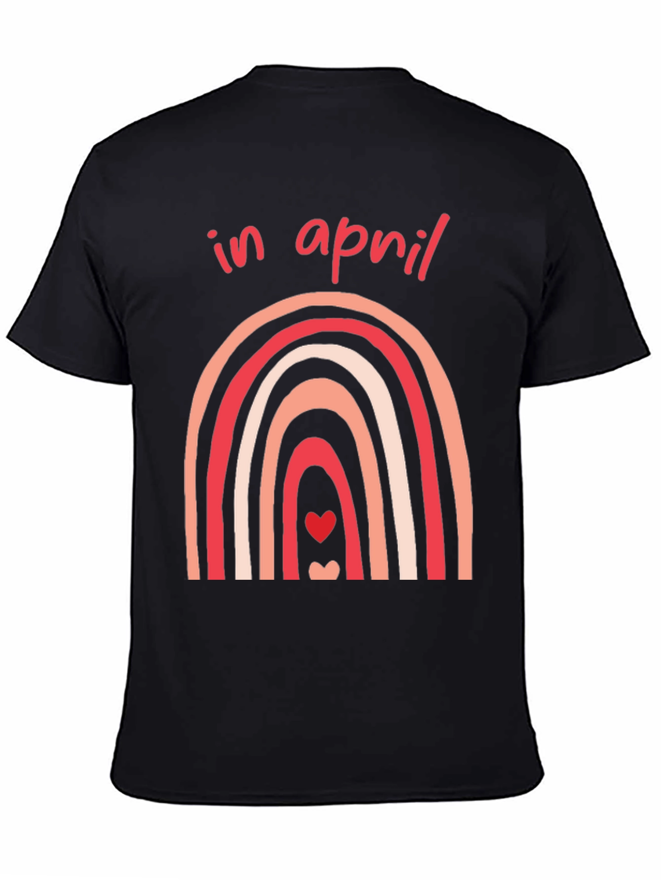 In April Rainbow Heart T-Shirt
