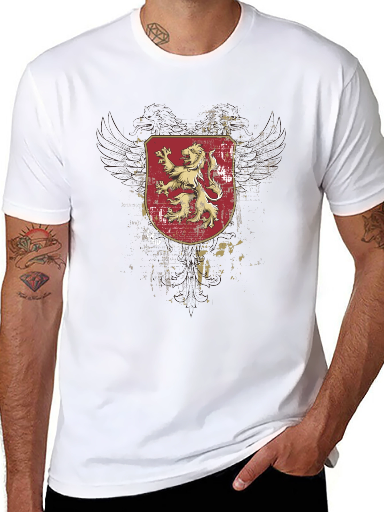 Lion Crest Graphic T-Shirt