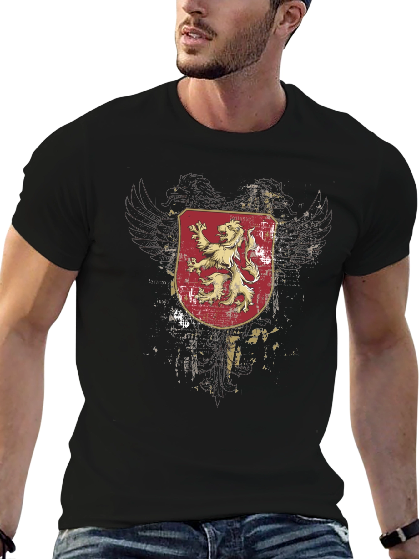 Lion Crest Graphic T-Shirt