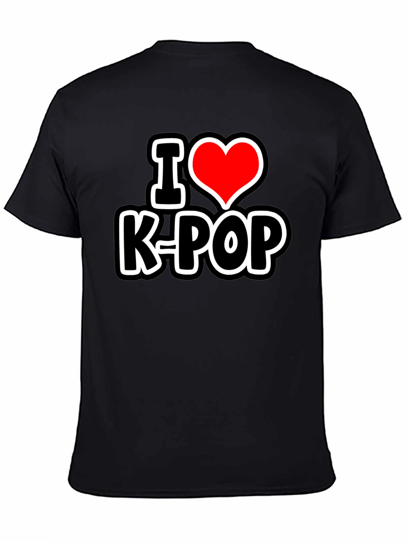 I Heart K-Pop Black T-Shirt