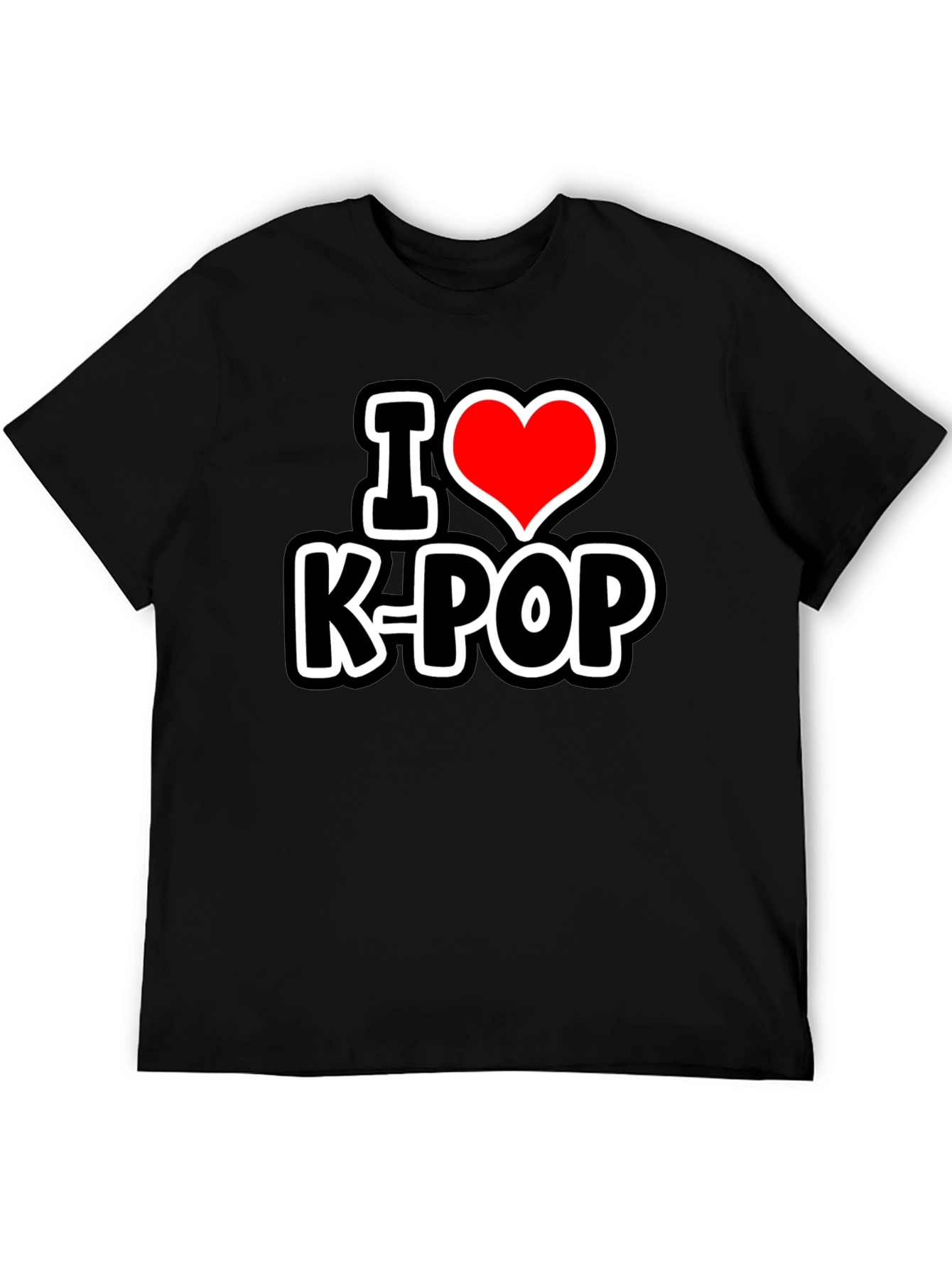 I Heart K-Pop Black T-Shirt