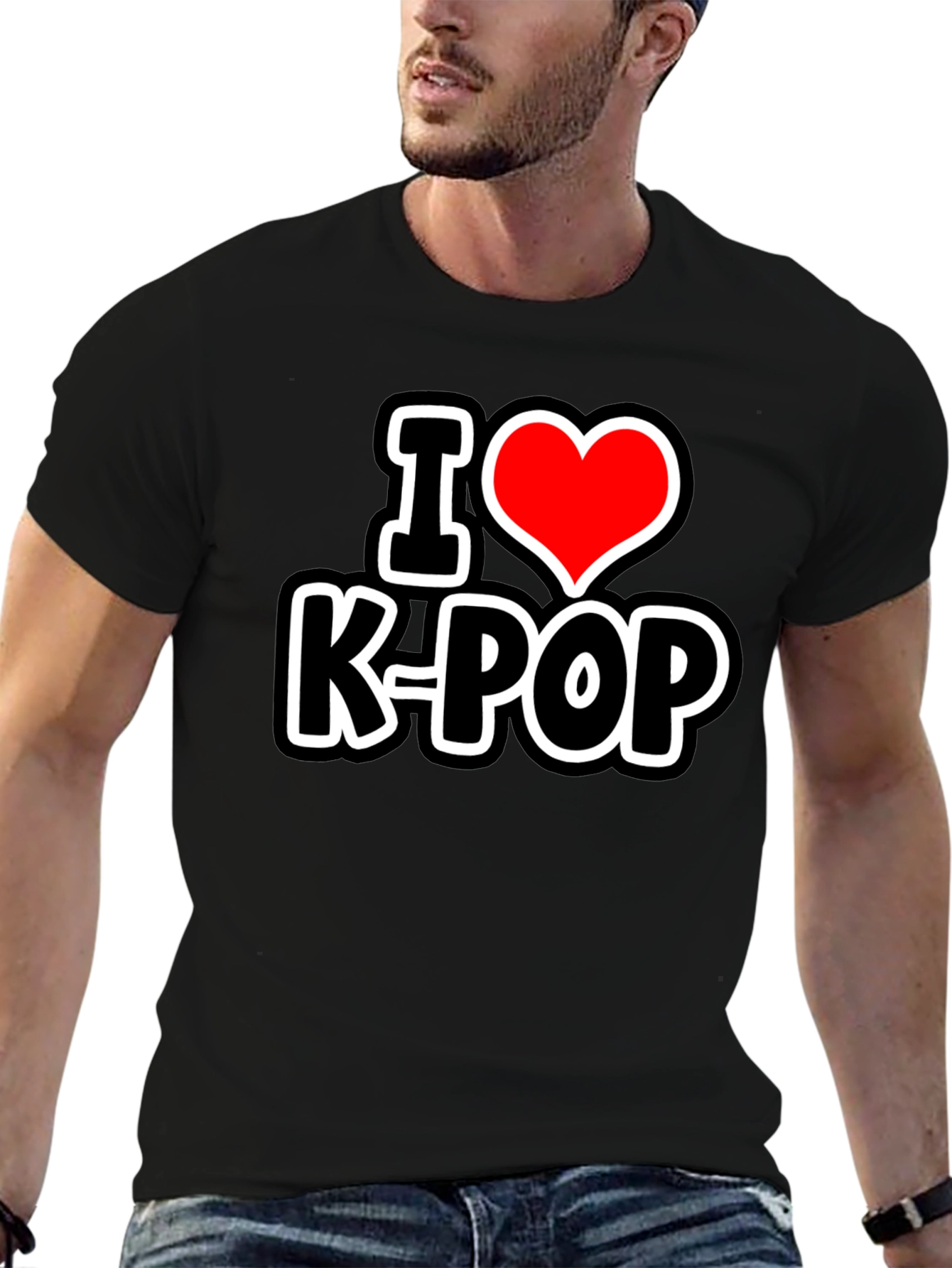I Heart K-Pop Black T-Shirt