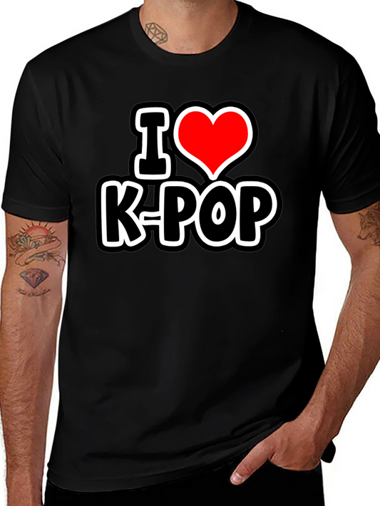 I Heart K-Pop Black T-Shirt