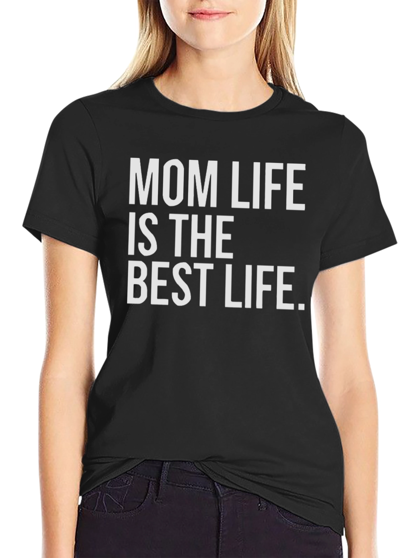 Mom Life T-Shirt - Black Cotton Tee