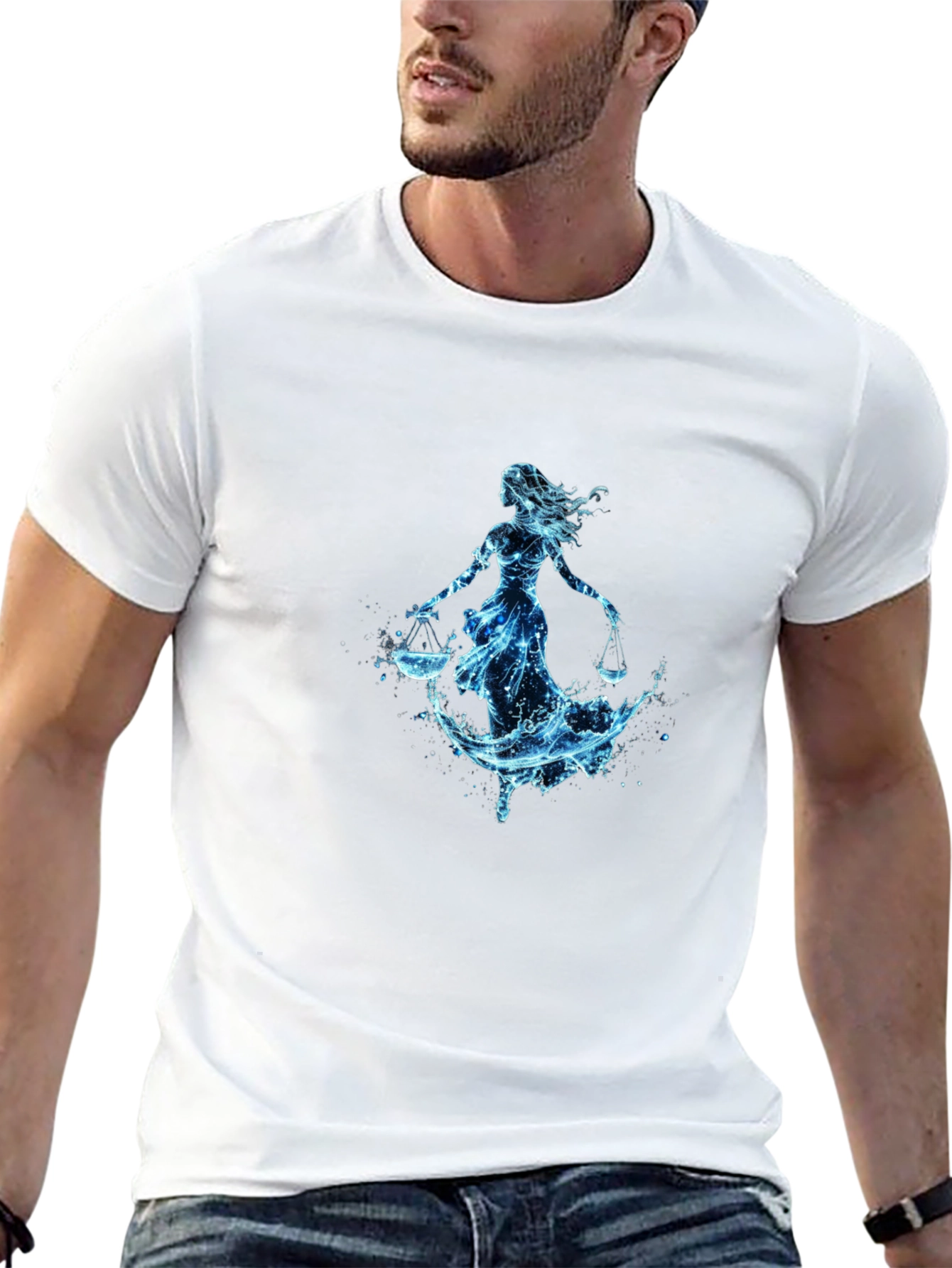 Libra Zodiac Sign Water T-Shirt