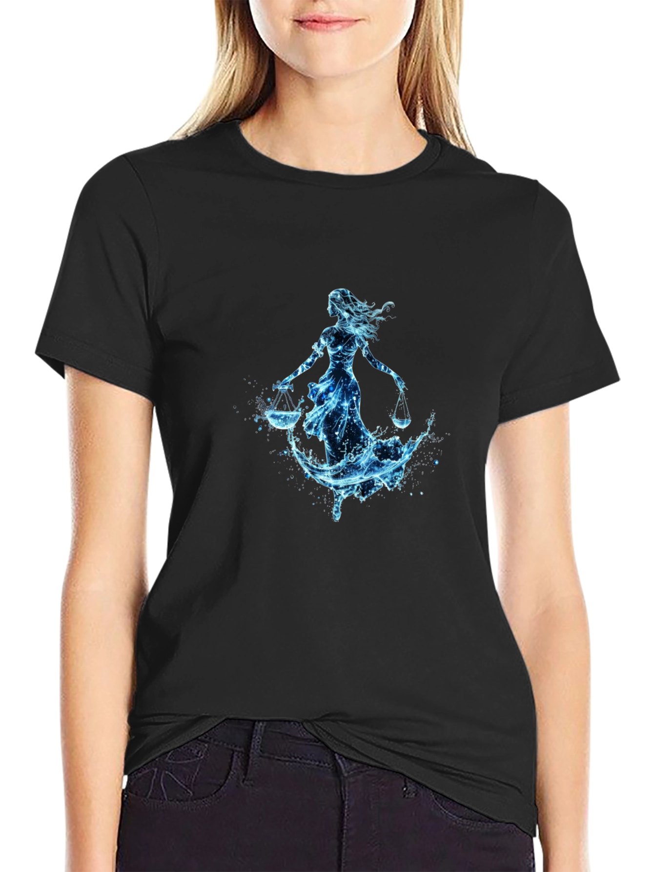 Libra Zodiac Sign Water T-Shirt