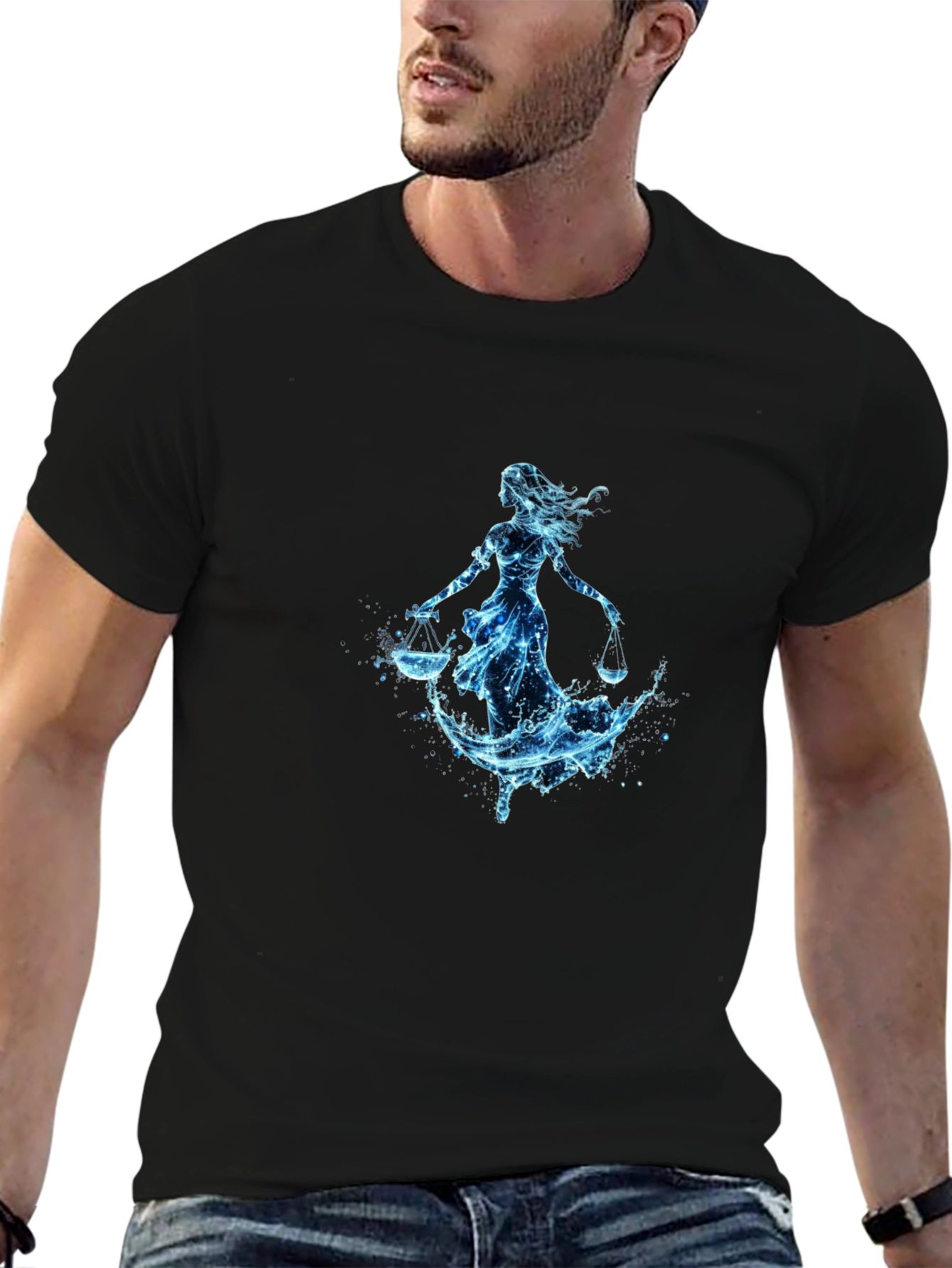 Libra Zodiac Sign Water T-Shirt