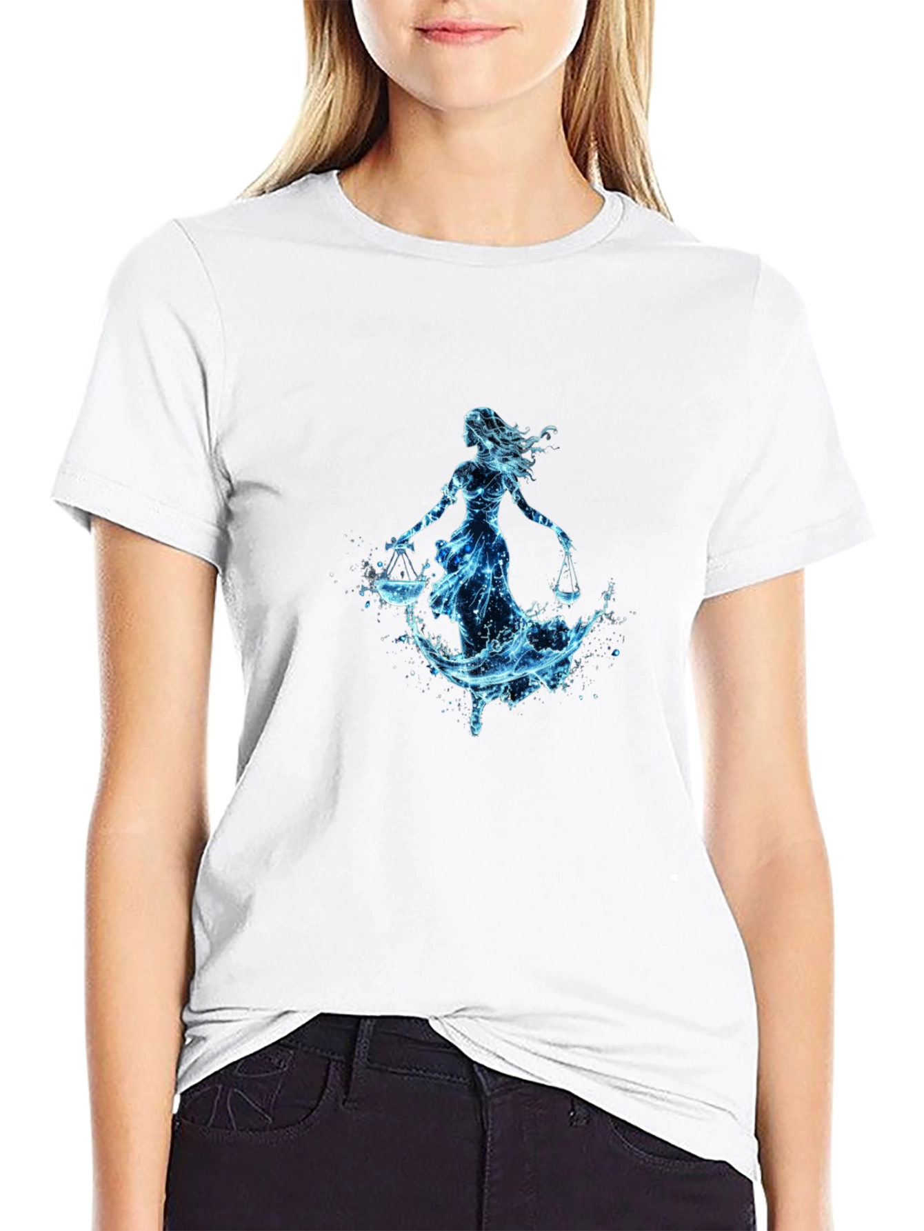 Libra Zodiac Sign Water T-Shirt