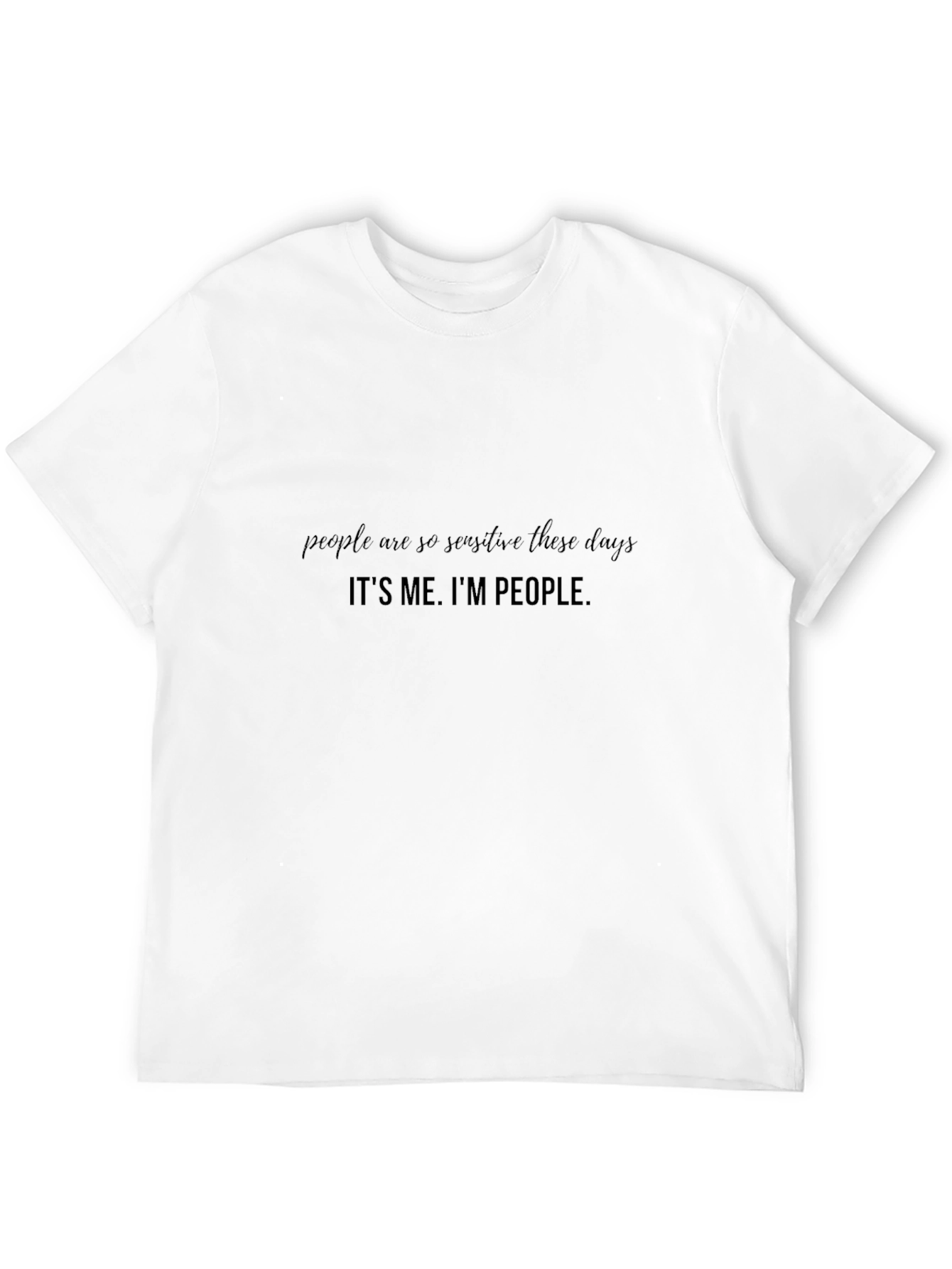 Sensitive People Black T-Shirt