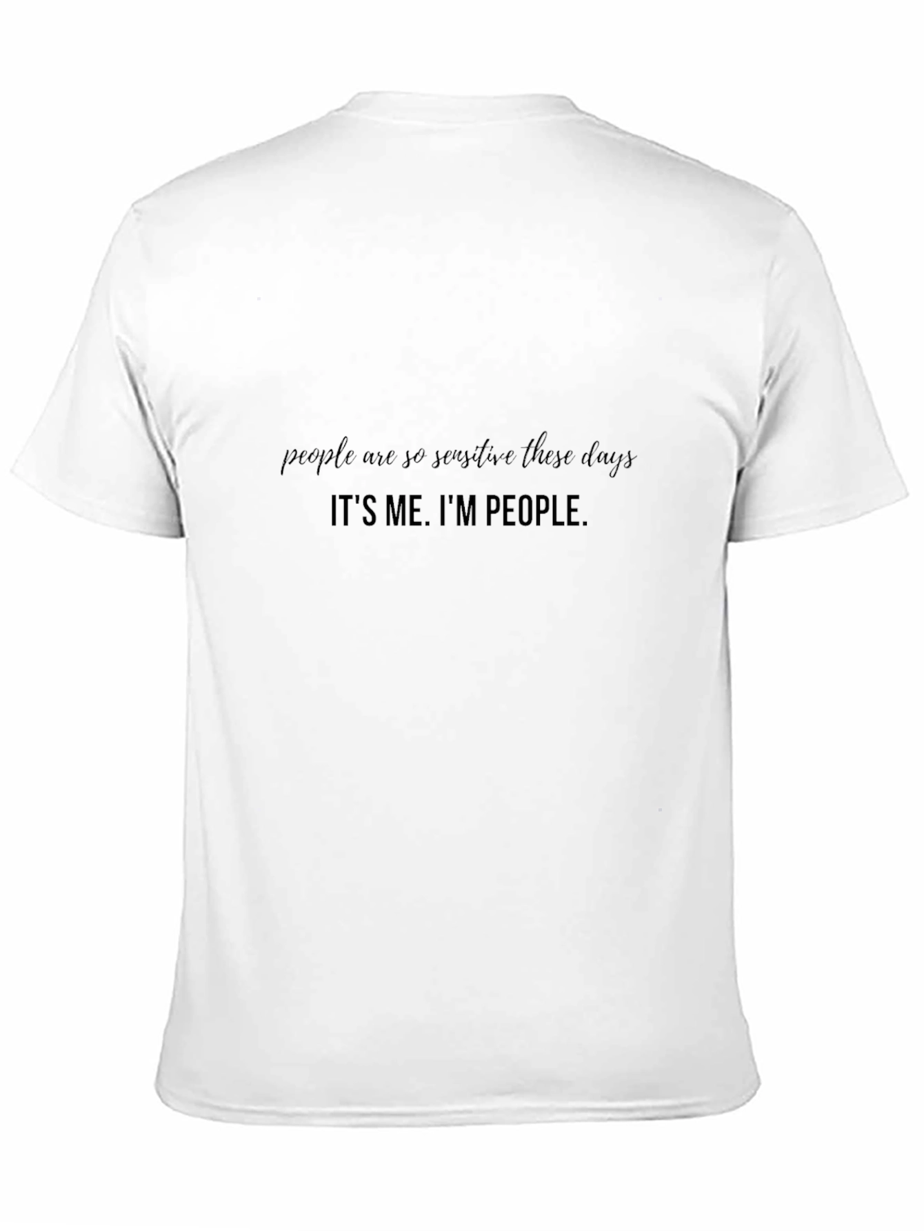 Sensitive People Black T-Shirt