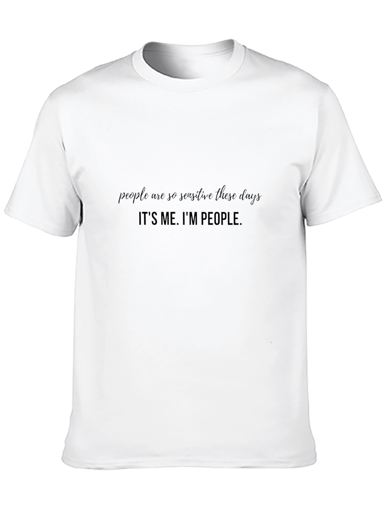 Sensitive People Black T-Shirt