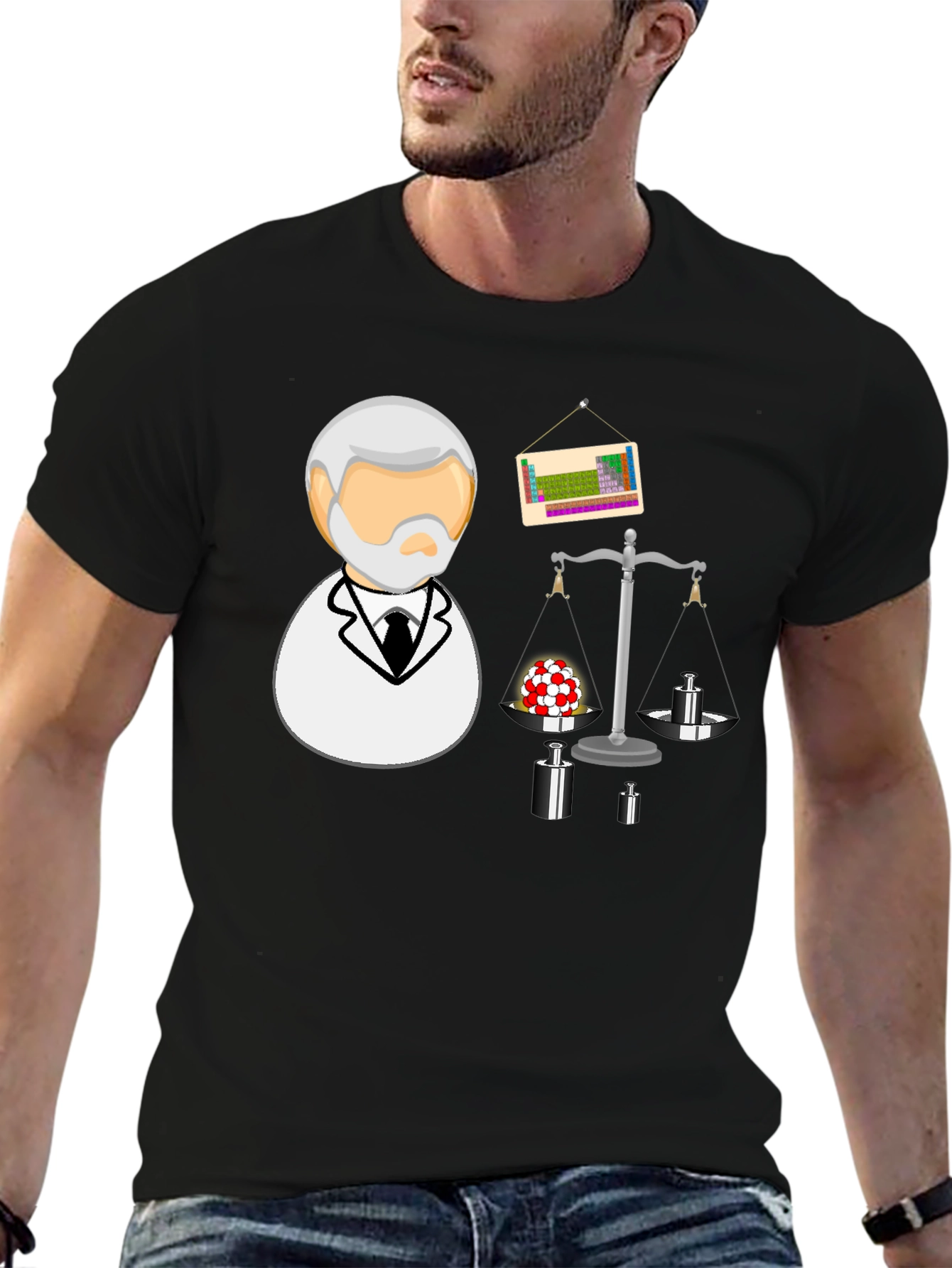 Science T-Shirt: Balance of Chemistry Black