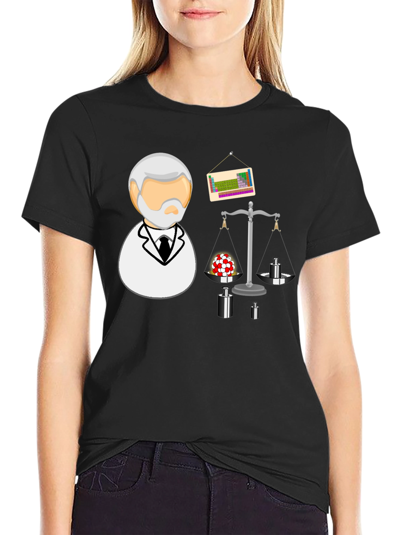 Science T-Shirt: Balance of Chemistry Black
