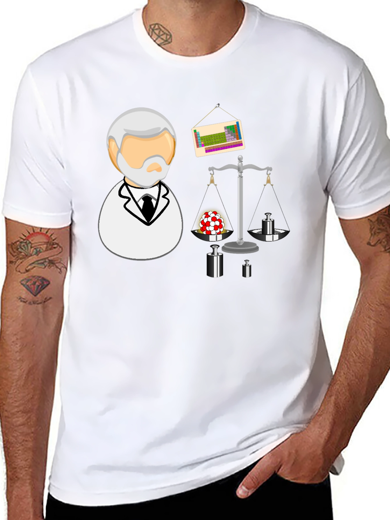 Science T-Shirt: Balance of Chemistry Black