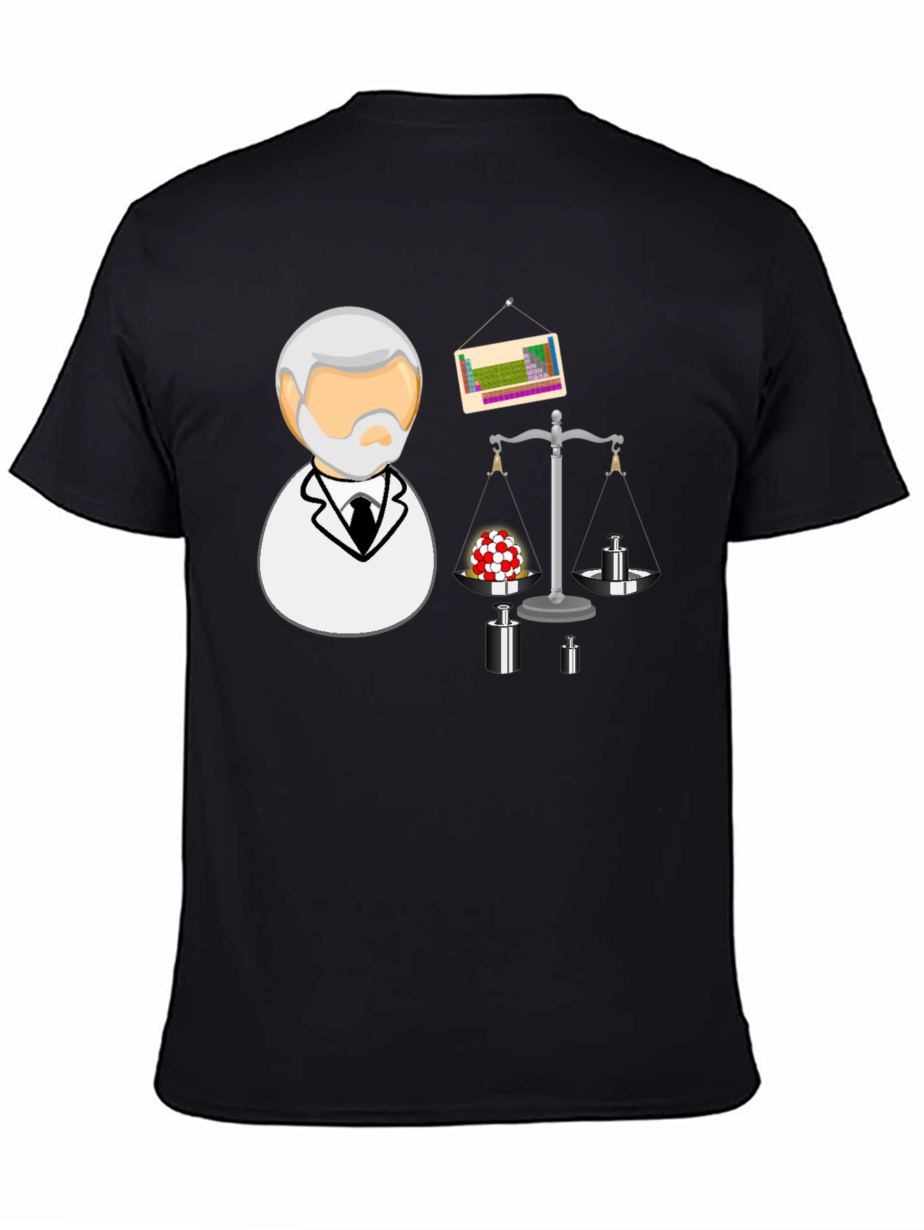Science T-Shirt: Balance of Chemistry Black
