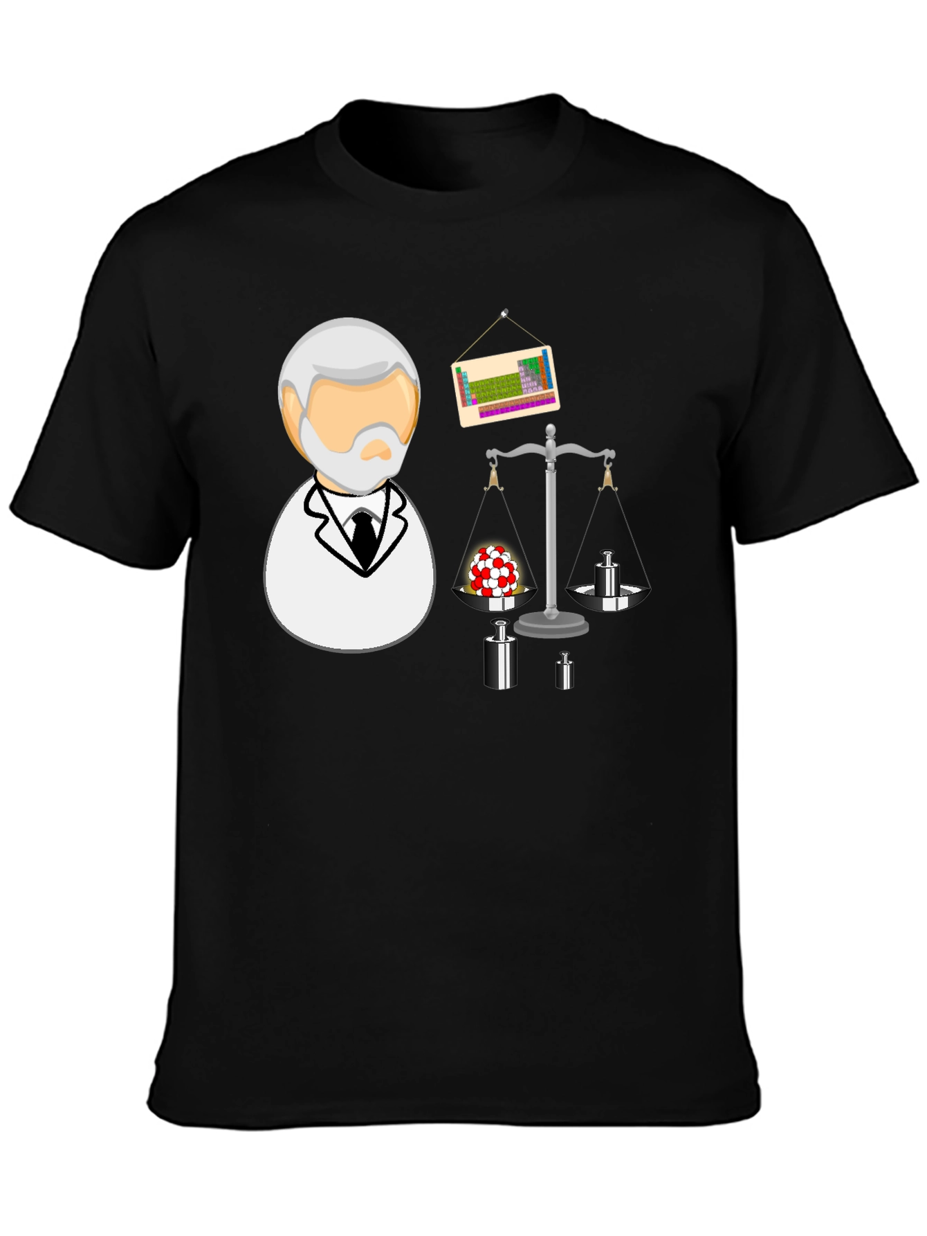 Science T-Shirt: Balance of Chemistry Black