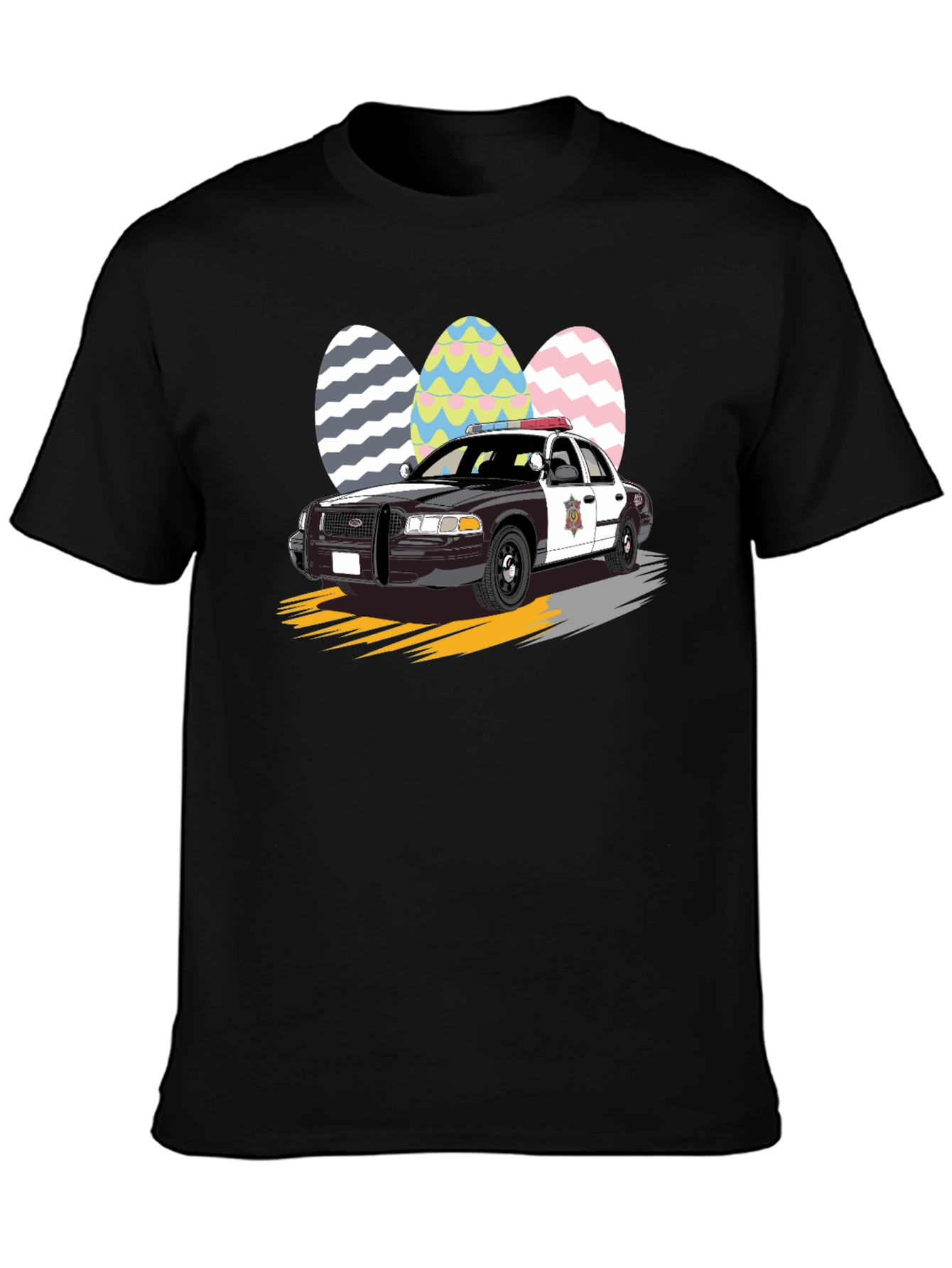Police Car Easter Egg T-Shirt