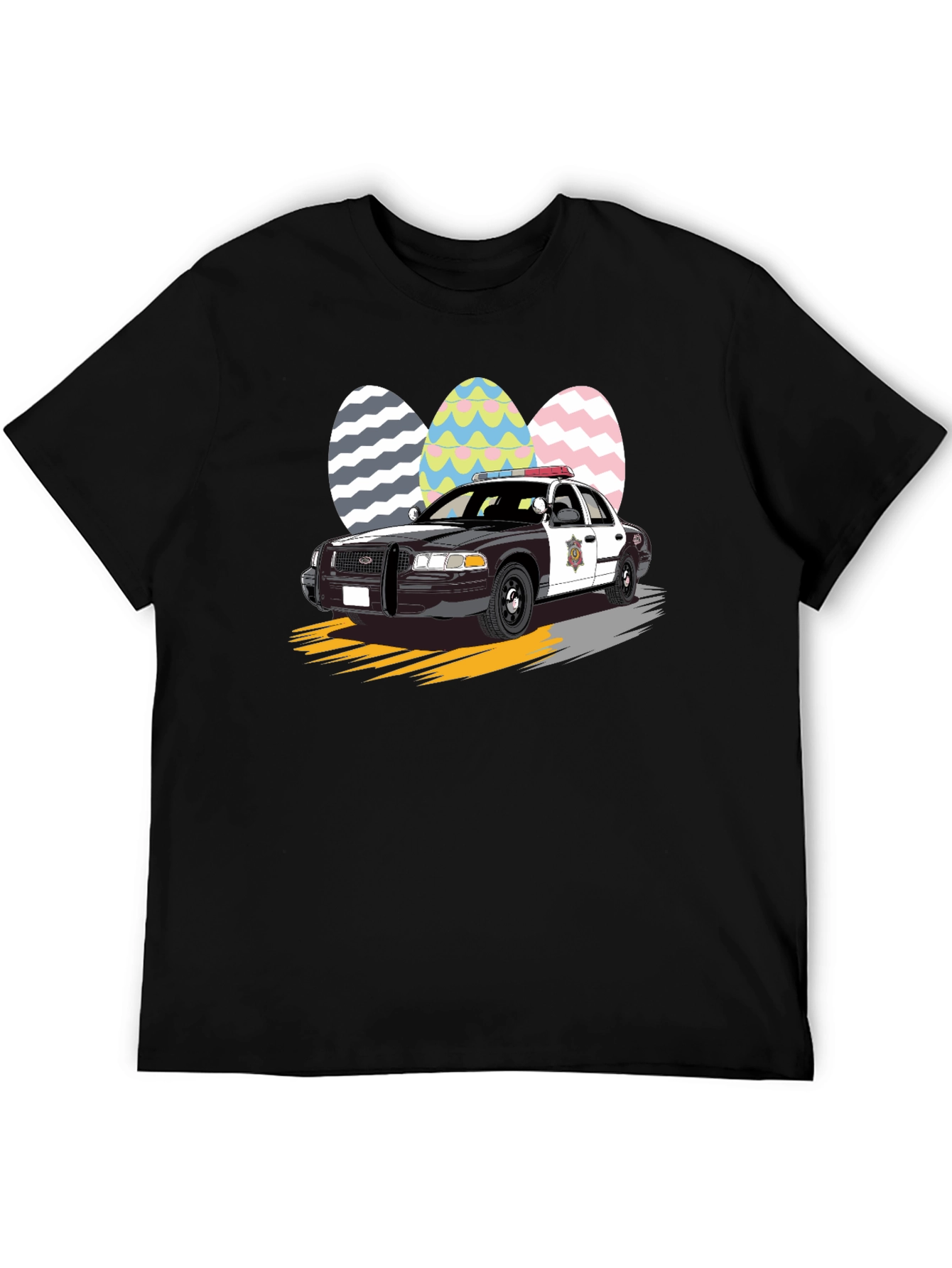 Police Car Easter Egg T-Shirt