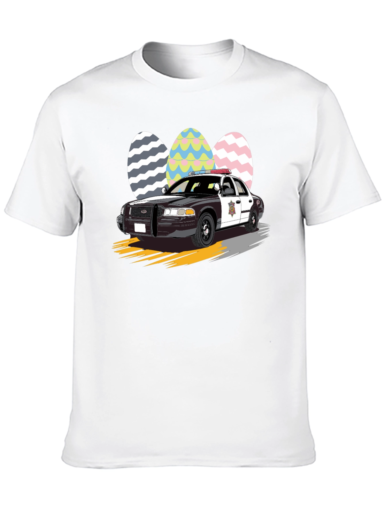 Police Car Easter Egg T-Shirt