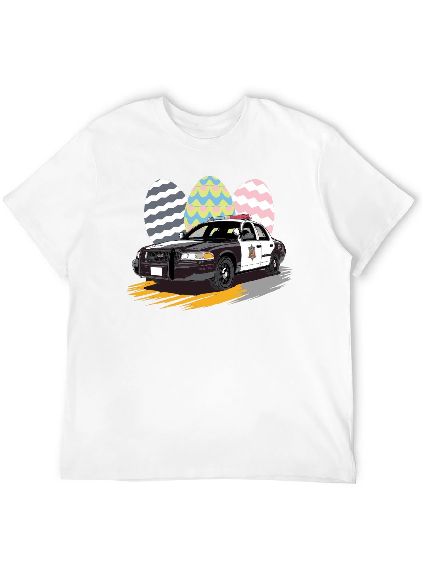 Police Car Easter Egg T-Shirt