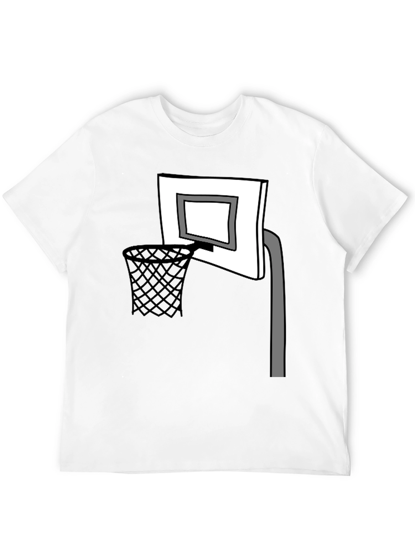 Basketball Hoop Graphic T-Shirt