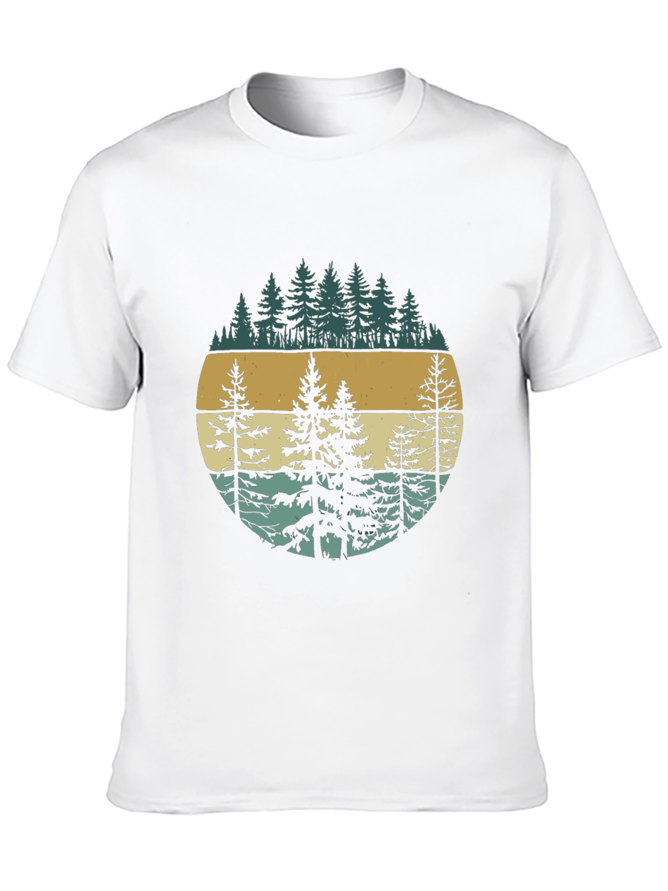 Retro Forest Graphic Tee - Nature Inspired Design
