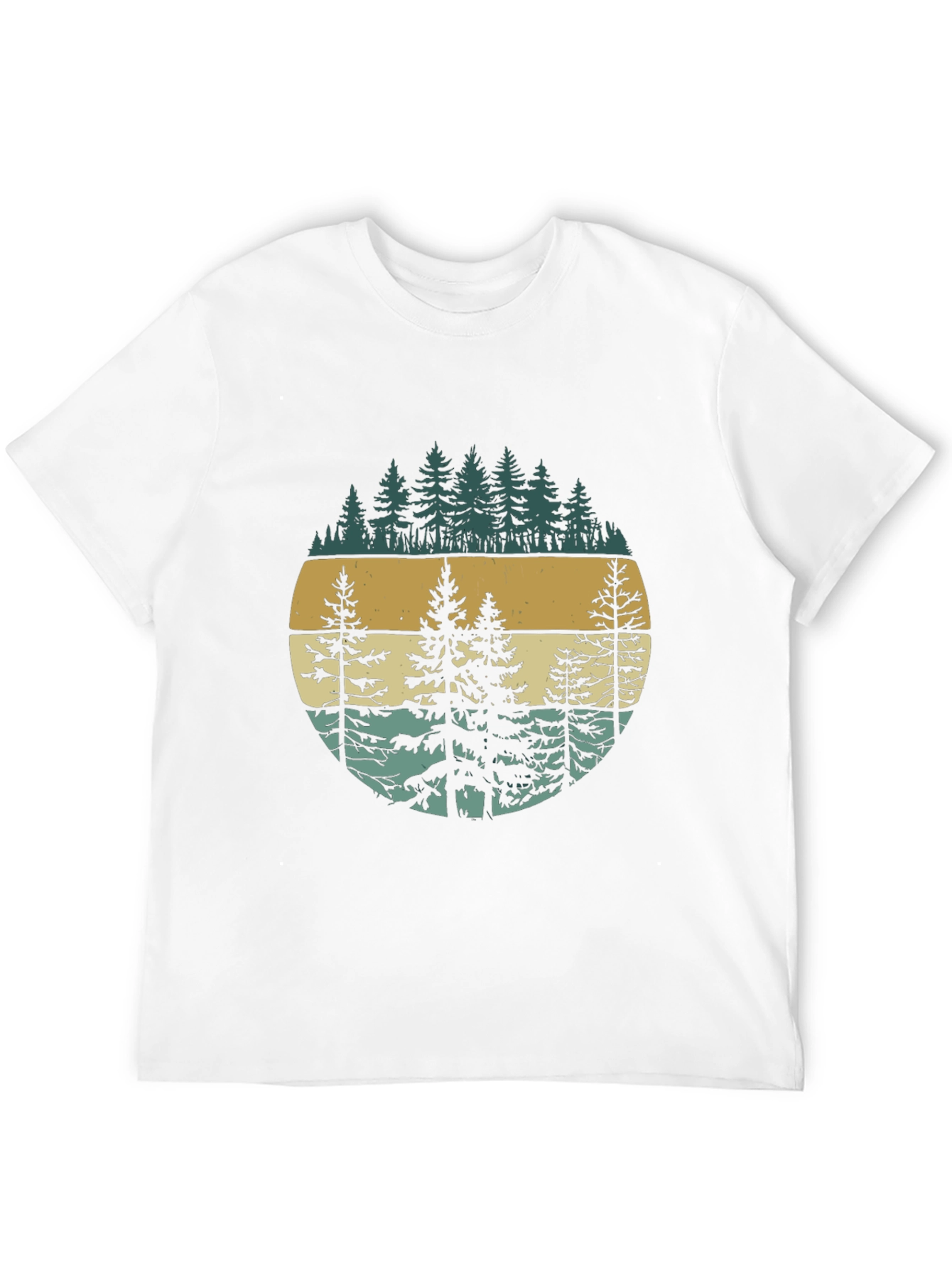Retro Forest Graphic Tee - Nature Inspired Design