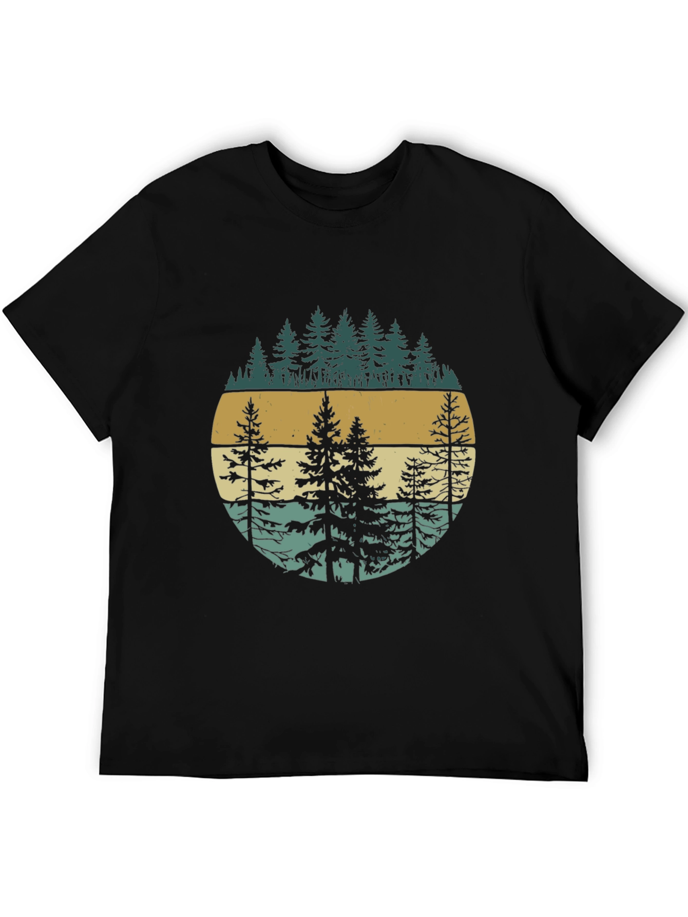 Retro Forest Graphic Tee - Nature Inspired Design