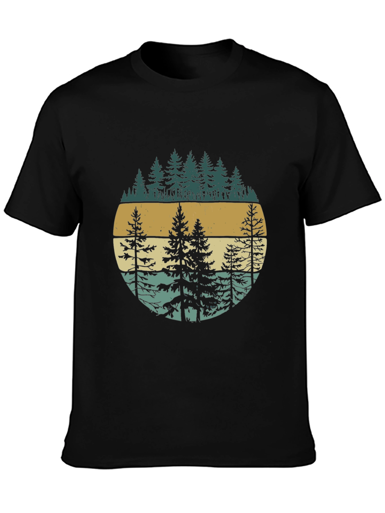 Retro Forest Graphic Tee - Nature Inspired Design