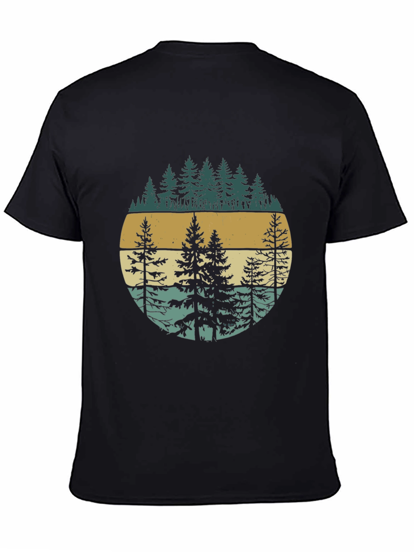 Retro Forest Graphic Tee - Nature Inspired Design