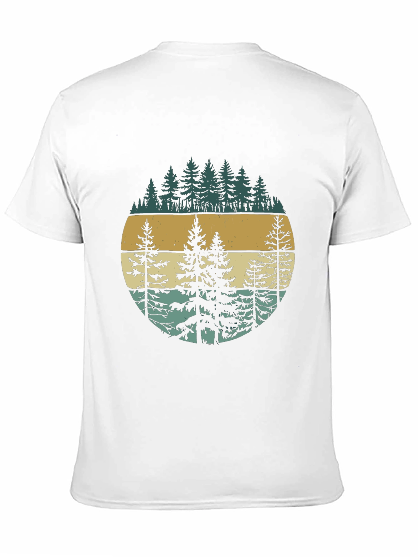 Retro Forest Graphic Tee - Nature Inspired Design