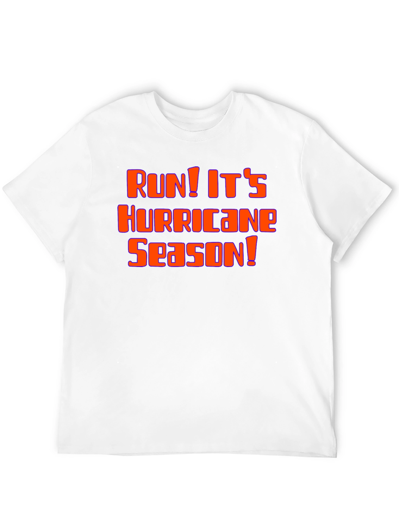 Run! Its Hurricane Season Black Graphic Tee